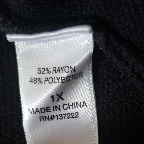 A black Love Trend New York Blazer with Asymmetrical Front Zip - Picture 7 of 7